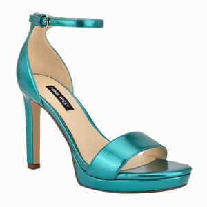 Nine West Edyn Ankle Strap Sandalen Met Hak LichtGroen Nederland | CEU-065179